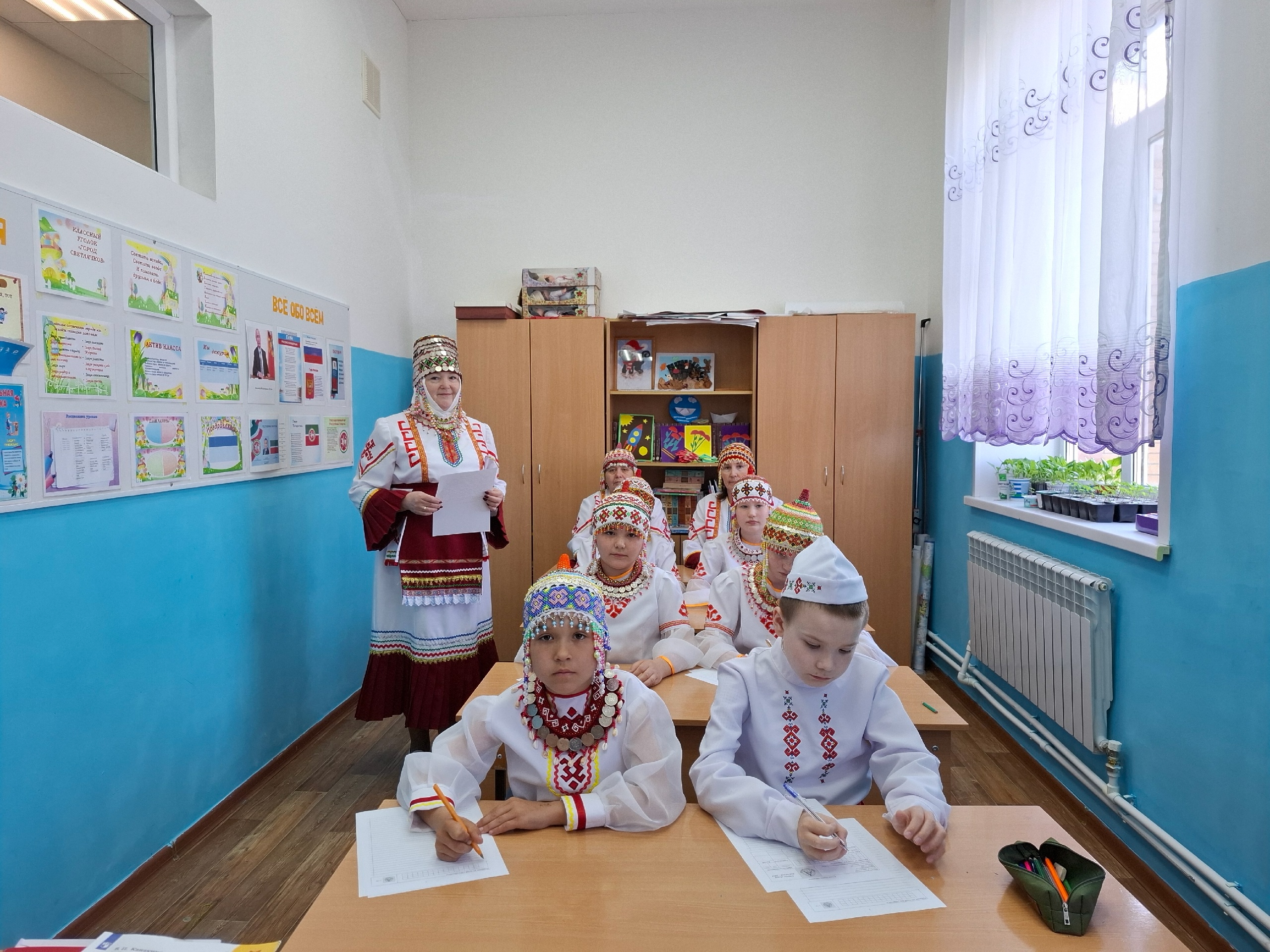 Галина Кудряшова на уроке