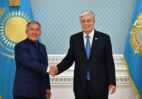 Рустам Минниханов: «Казахстанăн патшалăх пуçлăхӗ килни пирӗн çӗршывсем географи тӗлӗшӗнчен те, ӑс-хакӑл енчен те пӗр-пӗрне çывӑх пулнине кăтартать»