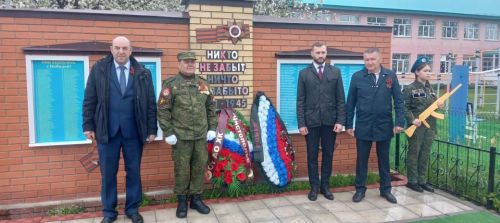 Митинг у обелиска Славы села Новое Ильмово