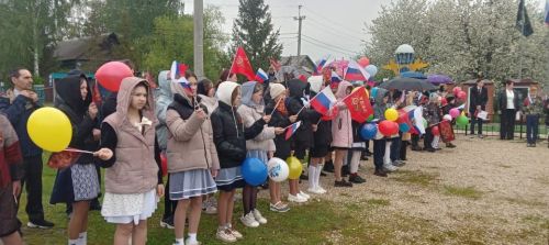 Митинг у обелиска Славы села Новое Ильмово