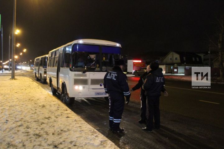 За четыре часа рейда инспекторы ДПС оштрафовали в Казани 17 водителей автобусов