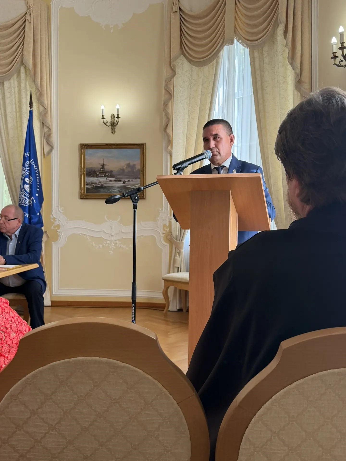Выступление председателя ЧНКА Санкт-Петербурга Валериана Гаврилова