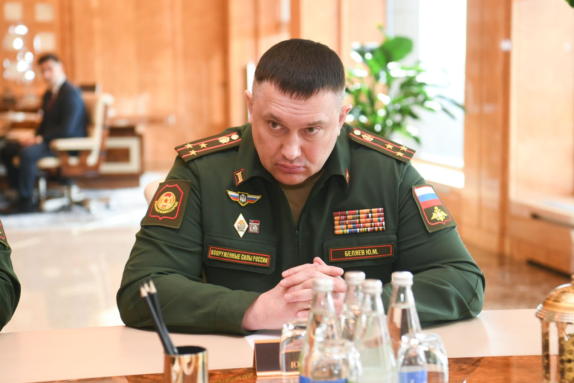 Тутарстанăн çӗнӗ çар комиссарӗ Рустам Миннихановпа тӗл пулнă