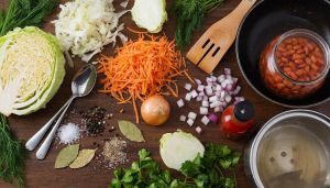 Типӗ апачӗ – фасольпе   пӗçернӗ купăста