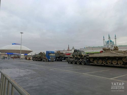 Хусана НАТО техникине илсе килнӗ