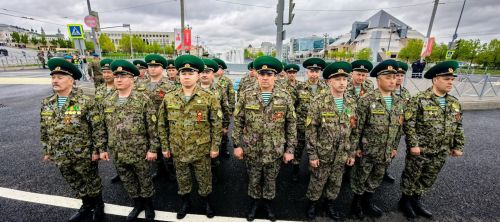 Чăваш-пограничниксем Парада хутшăнчӗç