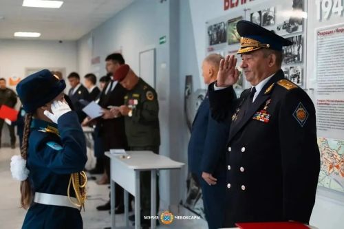 Раççей Геройӗсем Чăваш Енре шкул ачисем валли Паттăрлăх урокӗ ирттернӗ