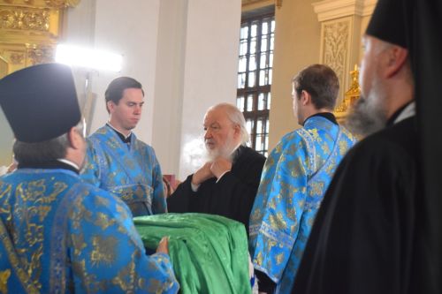 Мускав тата Пӗтӗм Руç Патриархӗ Кирилл Хусанта аслă кӗлӗ ирттерчӗ