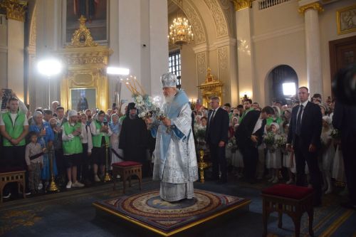 Мускав тата Пӗтӗм Руç Патриархӗ Кирилл Хусанта аслă кӗлӗ ирттерчӗ