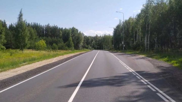 В Татарстане обновили участок дороги Песчаные Ковали — Орловка
